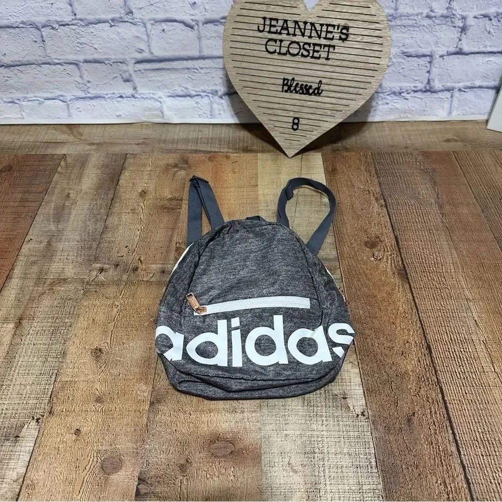 Adidas Linear mini backpack- jersey onix/ white/ rose gold